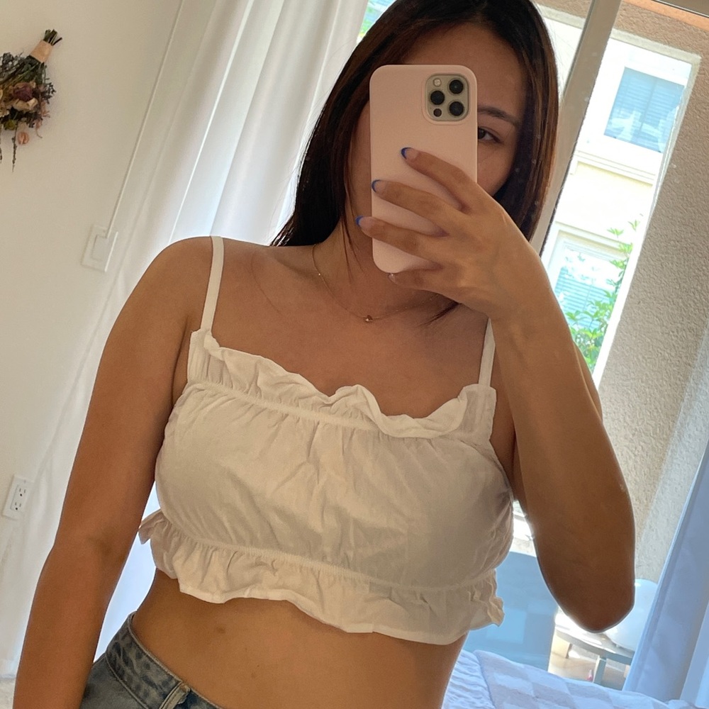 H&M Ruffled crop top - Picture 3 of 4
